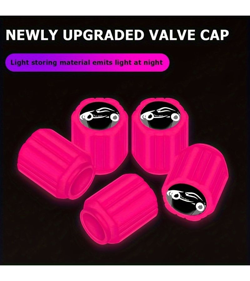 16 Pack Fluorescent Tire Valve Stem Caps Luminous Wheels Universal Car Gifts - Image 5