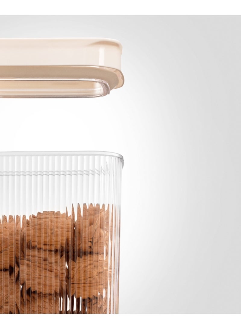 Dunya Plastik 1200 ml Line PLUS Square Food Container - Image 2