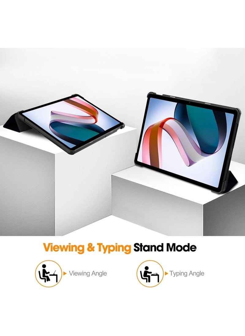 Flip Case Compatible with Xiaomi Redmi Pad SE 2023, PU Leather Cover With Stand Function, 360° Protective - DON`T TOUCH ME - Image 3