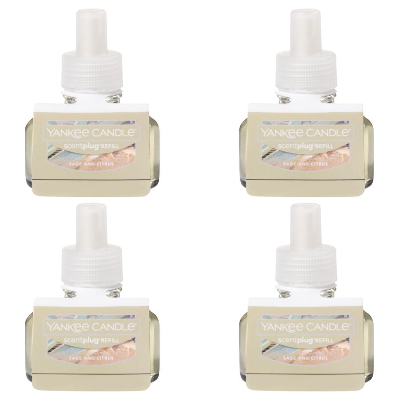 Yankee Candle ScentPlug Refill (2.5 Ounce (Pack of 4), Sage & Citrus) - Image 1