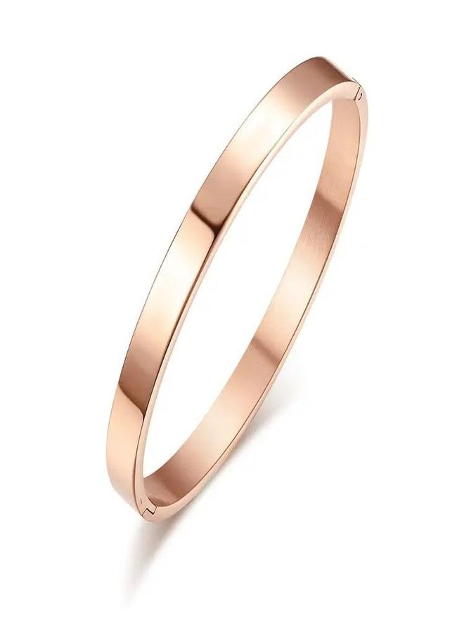 MEENAZ Bracelet for Men Stylish Boys brother boyfriend gents/Fashion Rose gold Kada for men/Bracelets for Men Metal/Stainless Steel Kada Kadas Bracelet Gift Anniversary valentine open kada 347 - Image 1