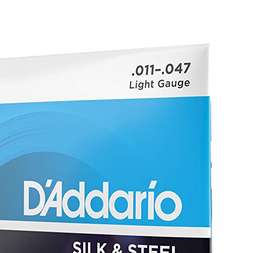 D'Addario EJ40 Silk and Steel 11-47 Folk Guitar Strings - Image 4