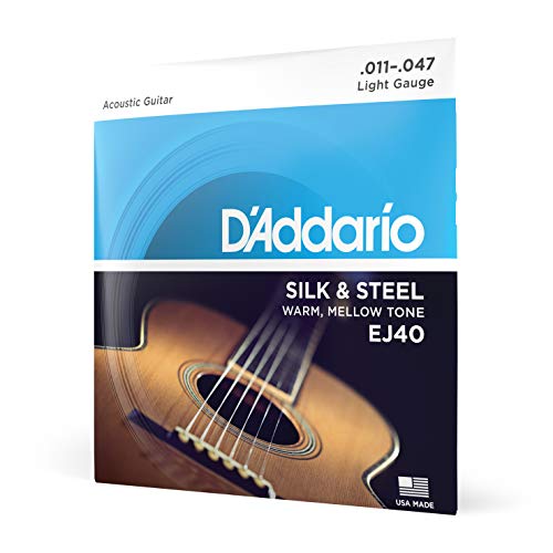 D'Addario EJ40 Silk and Steel 11-47 Folk Guitar Strings - Image 1