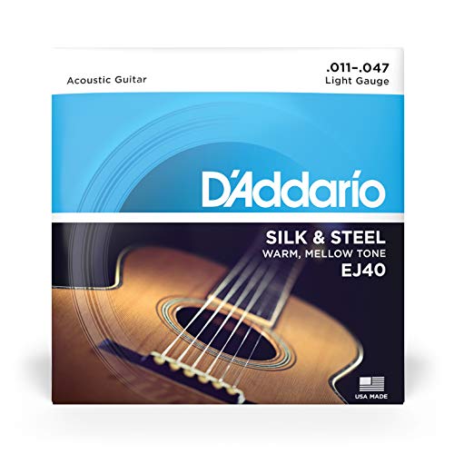 D'Addario EJ40 Silk and Steel 11-47 Folk Guitar Strings - Image 2
