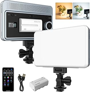 VILTROX 18W LED Video Light, CRI 95+ 2800-6800K On Camera Light Panel for Pictures Video Recording, App Control Soft - Image 1