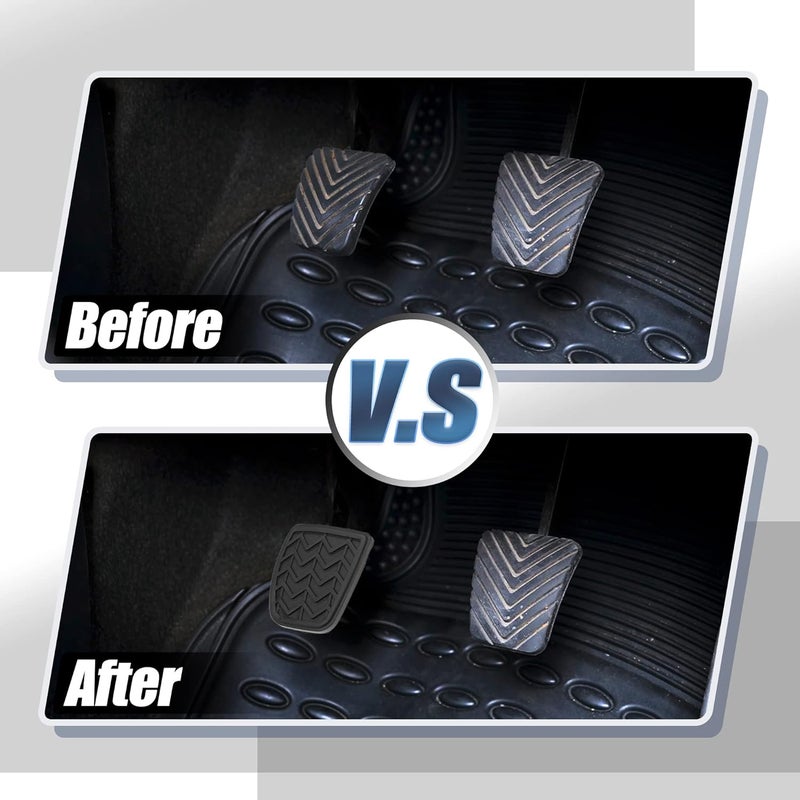 ACROPIX Anti-Slip Clutch Brake Pedal Cover Car Pedal Cover Fit for Toyota Camry - Pack of 1 Black - Image 4