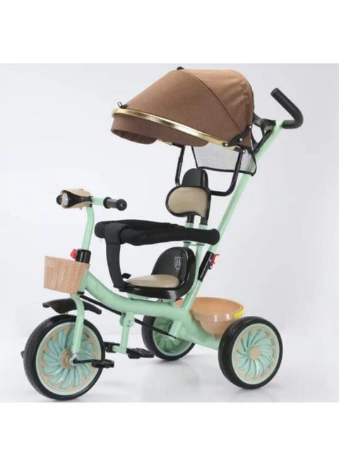 Mini stroller, 2*1 wheel, footrest, wheel pedal ,Umbrellas for protection from the sun,The headlight is shining and playing different music ,Sat in front and behind,Rear shield for control by parents,Padded chair and back