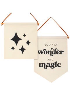 KIBAGA Beautiful Nursery Wall Decor Signs - Set of 2 Cute Designs That Are Perfect for Your Toddlers or Kids Playroom - Quality Canvas Banner Completes Every Boys & Girls Room Decoration - pzsku/Z301C01682EEC349EC79EZ/45/_/1737031266/1b059bd7-a78b-42f7-a4db-7e5cf52c5543