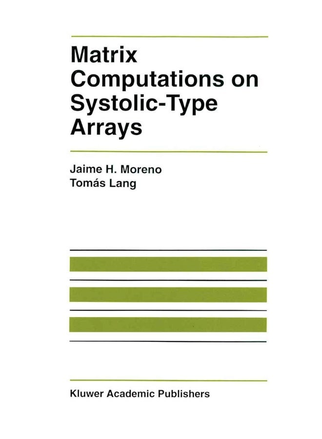 Matrix Computations on Systolic-Type Arrays 