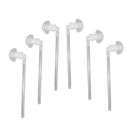 FCS hearing aid domes Ear Tips Silicone Earplug Domes for BTE and Pocket Hearing Instruments Ear Tip Replacement With Tube and Elbow Connectors (Made In India, 6 Pc. Large- 14mm) - Image 1