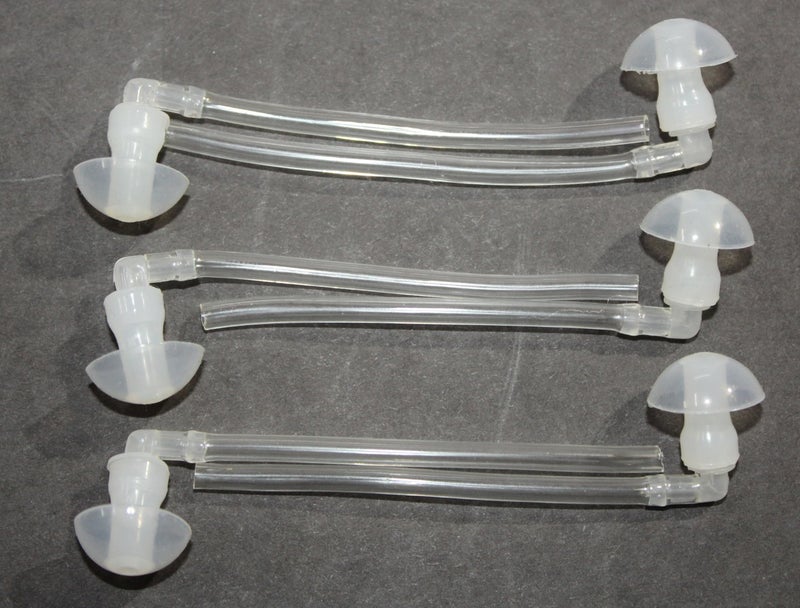 FCS hearing aid domes Ear Tips Silicone Earplug Domes for BTE and Pocket Hearing Instruments Ear Tip Replacement With Tube and Elbow Connectors (Made In India, 6 Pc. Large- 14mm) - Image 3