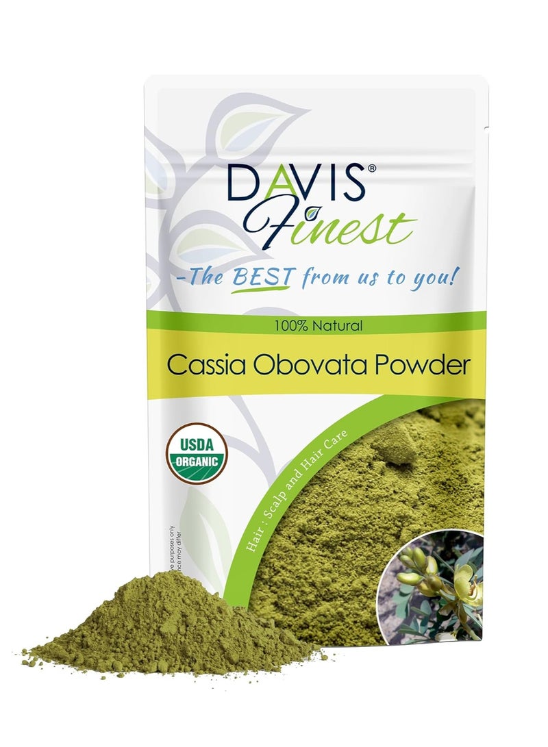 Davis Finest Organic Cassia Obovata Powder 250g Neutral Henna Blonde Hair Dye Deep Conditioner Strengthening Hair Mask - Image 1