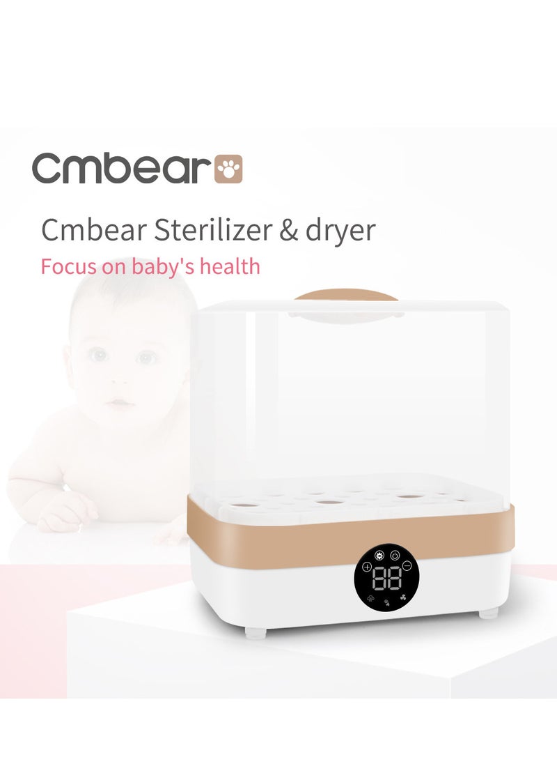 Cmbear - Cmbear Baby Bottle Sterilizer, 4-in-1 Electric Steam Bottle Sterilizer and Dryer, Sanitizer Universal Fit for Baby Toys, Baby Bottles, Breast Pump Accessories and All Baby Items Accessories - Image 1