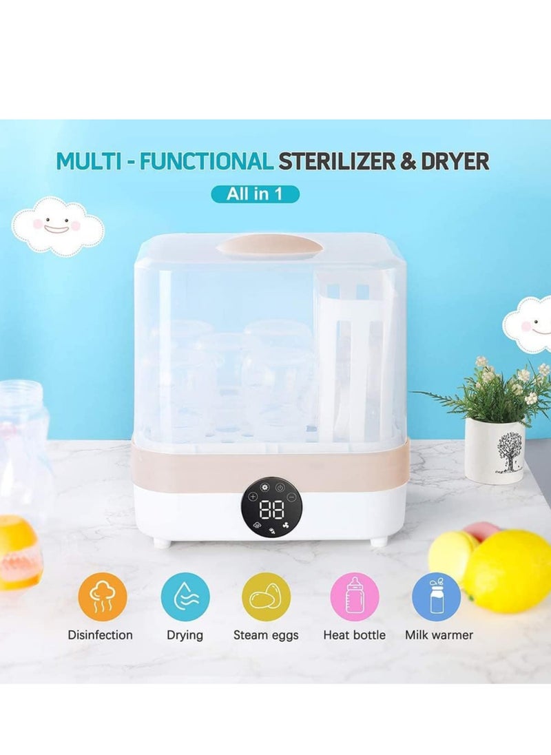 Cmbear - Cmbear Baby Bottle Sterilizer, 4-in-1 Electric Steam Bottle Sterilizer and Dryer, Sanitizer Universal Fit for Baby Toys, Baby Bottles, Breast Pump Accessories and All Baby Items Accessories - Image 1