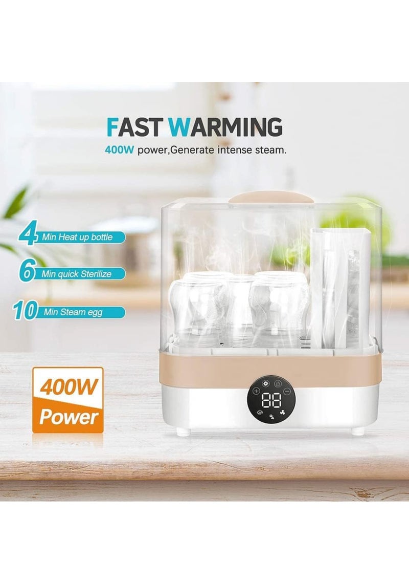 Cmbear - Cmbear Baby Bottle Sterilizer, 4-in-1 Electric Steam Bottle Sterilizer and Dryer, Sanitizer Universal Fit for Baby Toys, Baby Bottles, Breast Pump Accessories and All Baby Items Accessories - Image 1