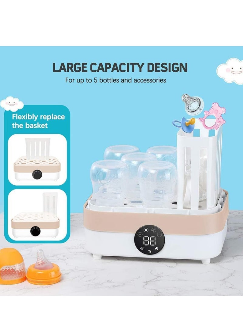 Cmbear - Cmbear Baby Bottle Sterilizer, 4-in-1 Electric Steam Bottle Sterilizer and Dryer, Sanitizer Universal Fit for Baby Toys, Baby Bottles, Breast Pump Accessories and All Baby Items Accessories - Image 1