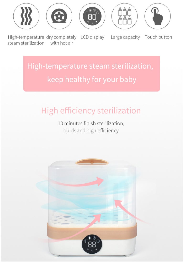 Cmbear - Cmbear Baby Bottle Sterilizer, 4-in-1 Electric Steam Bottle Sterilizer and Dryer, Sanitizer Universal Fit for Baby Toys, Baby Bottles, Breast Pump Accessories and All Baby Items Accessories - Image 1