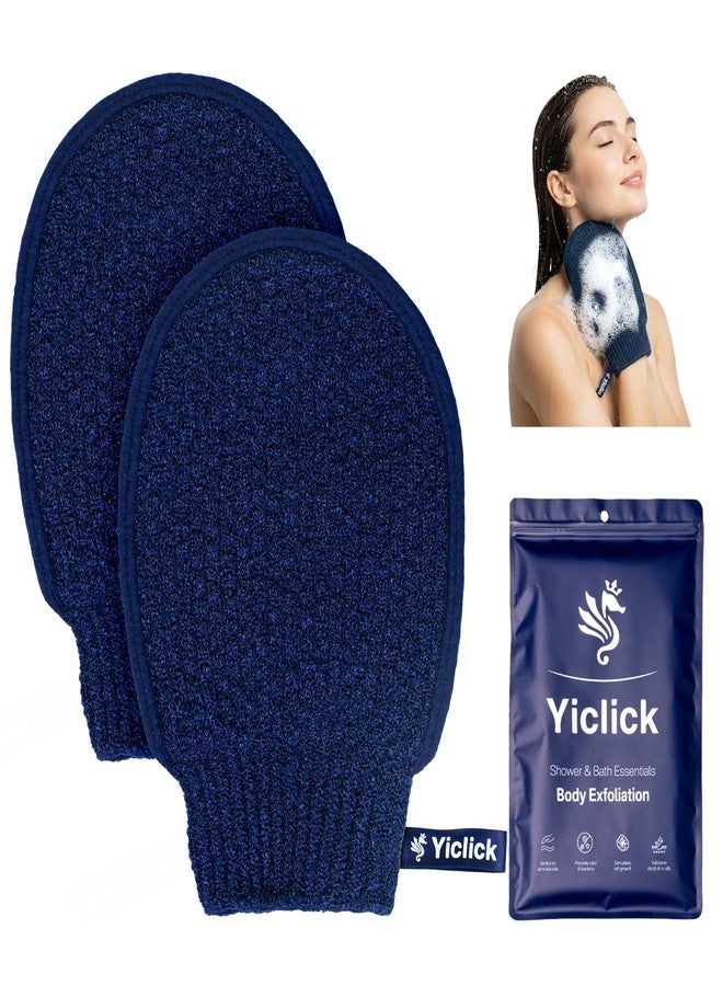 Yiclick Heavy Exfoliating Gloves Mitts, Exfoliating Body Scrubber Exfoliator for Shower Bath, Korean Body Scrub Mitts for Dead Skin Remover, Loofah Luffa Sponge Wash Cloth for Men Women - Image 1
