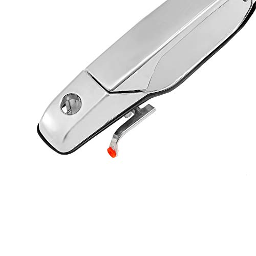 Gledewen Exterior Chrome Door Handle Front Left Driver Side | Replacement for 2007-2013 Chevy Silverado Suburban Tahoe Avalanche GMC Sierra Yukon Cadillac Escalade | Replaces# 20828258, 22738721, 25960525 - Image 5