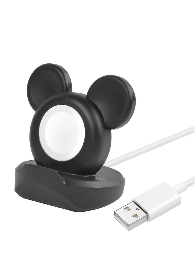 Excefore For iWatch Charger Stand Compatible, Silicone Dock Holder, Desk Stand, Charging Station Dock Holder Compatible for All Apple Series Ultra/SE/8/7/6/5/4/3/2/1, Home/Office Use - Image 3