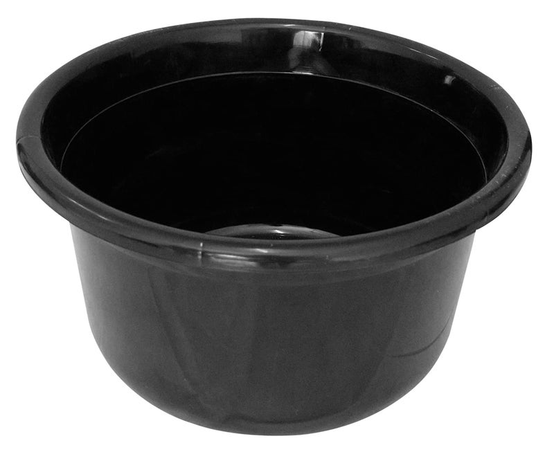 Kuber Industries Heart Home 2 Pieces Plastic Bathroom Tub & Mug Set (Black) - Image 4