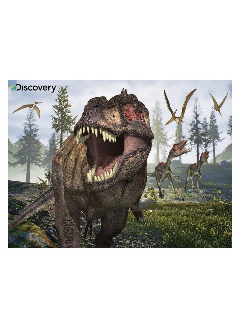 برايم 3D أحجية برايم ثلاثية الأبعاد ديسكفري تيرانوصور ثلاثية الأبعاد مع دمية محشوة، 48 قطعة - Image 2