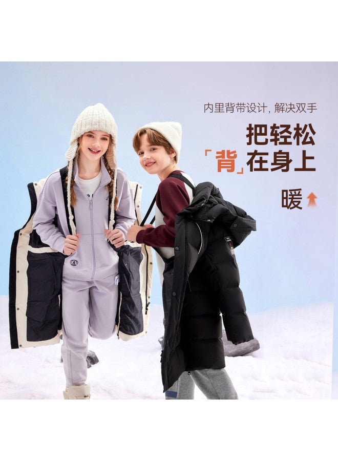 Hush Puppies Cold-resistant And Warm-locking Thickened Down Jacket Outdoor Moisture Permeable Winter Long Down Jacket Men's Women's Children's Middle And Large Children's School Uniform Magic - Image 5