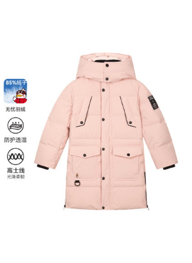 Hush Puppies Cold-resistant And Warm-locking Thickened Down Jacket Outdoor Moisture Permeable Winter Long Down Jacket Men's Women's Children's Middle And Large Children's School Uniform Magic - Image 1