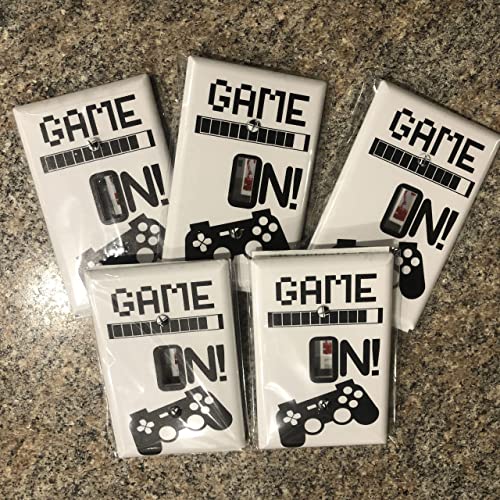 Create-A-Mural Cool Light Switch Plate Cover Video Gamer Room Decor Novelty Wall Gaming Gift Decorative Fun Teen Boy Man Cave Game Controller Graphics Bedroom (GAME ON!) - Image 4