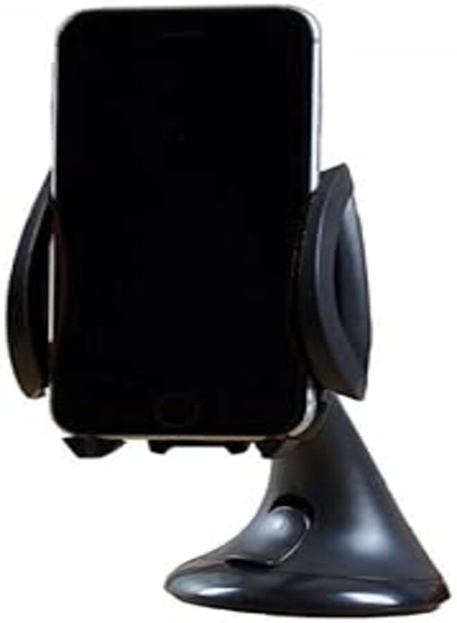 Universal Car Mount Compatible with All Device Auto Windshield or Tablet / B30 - Black