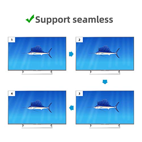 aoeyoo HDMI Multi-Viewer 4x1 Seamless Switcher with IR Remote Control and 6 Display Mode Supports HD 1080P for PS4 PC DVD - Image 4