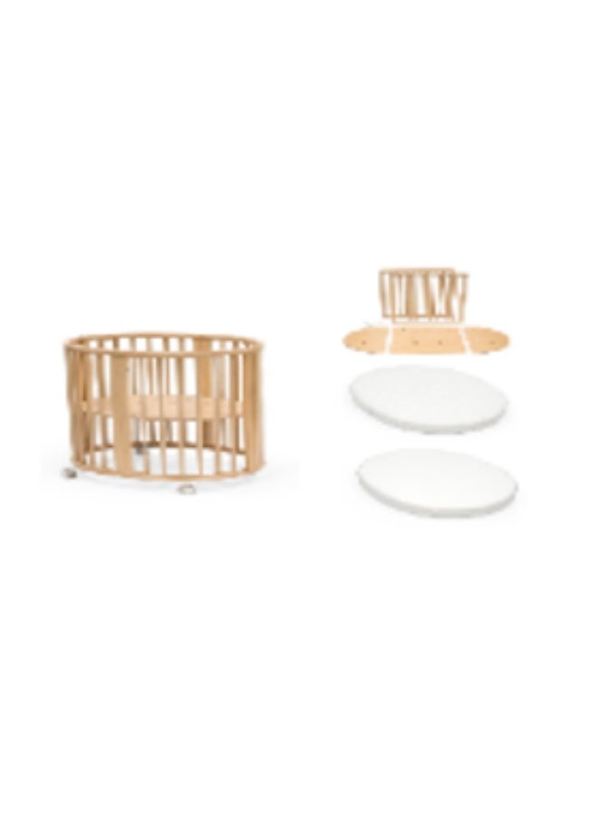 Stokke Sleepi Mini Natural + Ext + Mattress + Sheet