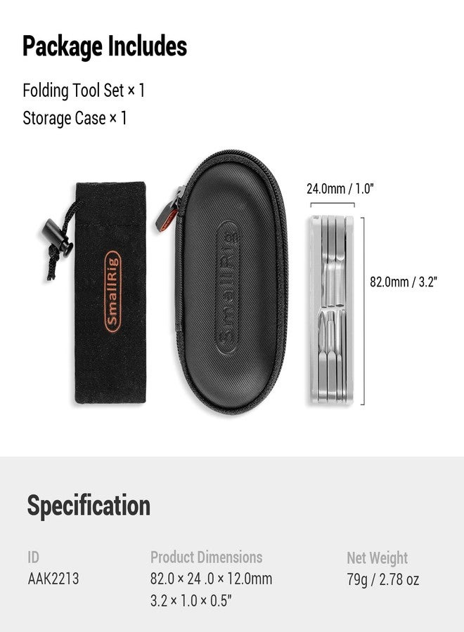SmallRig Folding Tool Set with Screwdrivers and Wrenches AAK2213C - Image 5