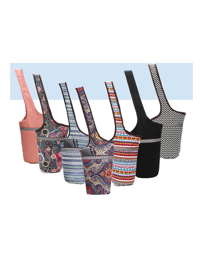 NIBEMINENT Yoga Mat Bag Canvas Shoulder Bags Vintage Printed Zipper Pocket 25.00*3.00*24.00cm  - Image 5