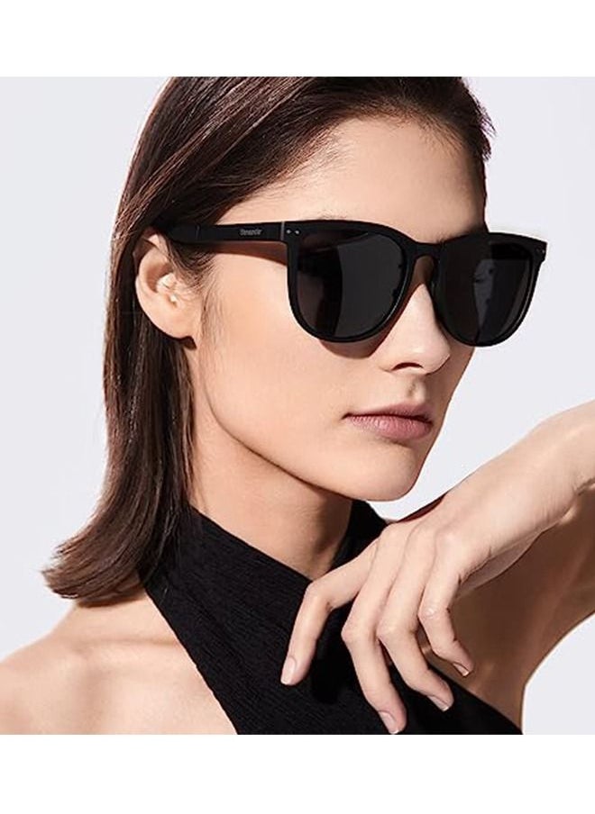Unique - Foldable Sunglasses For Women Men, Square Folding Easy Carry Shades UV400 Protection Lens Suitable for running, driving, traveling,hiking and other outdoor sports-Black. - Image 1