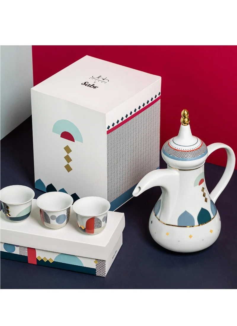 Sabr Sabr Layalee Dallah Coffee Pot - Traditional Arabic Dallah Coffee Pot from Sabr Collection