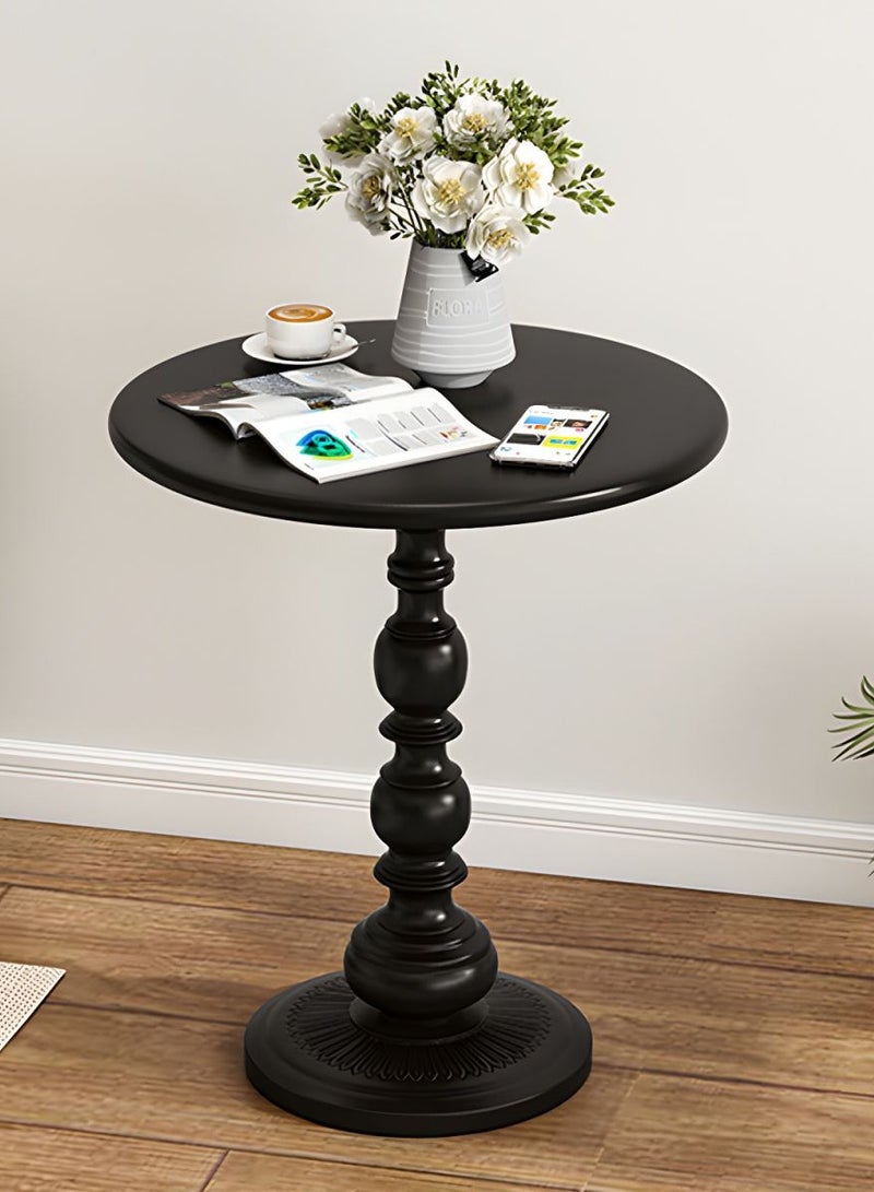 DubaiGallery Round Side Table, Metal Small End Table, Sofa Side Table, Modern End Tables for Living Room, Bedroom, Small Spaces - Image 2