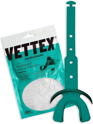 Vettex Doubleguard Mouthguard with Lip Protection - Adult, Aqua - Image 1