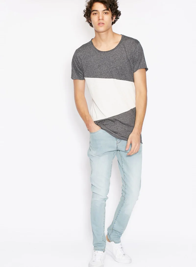 Shine Cut & Sew Asymmetric T-Shirt