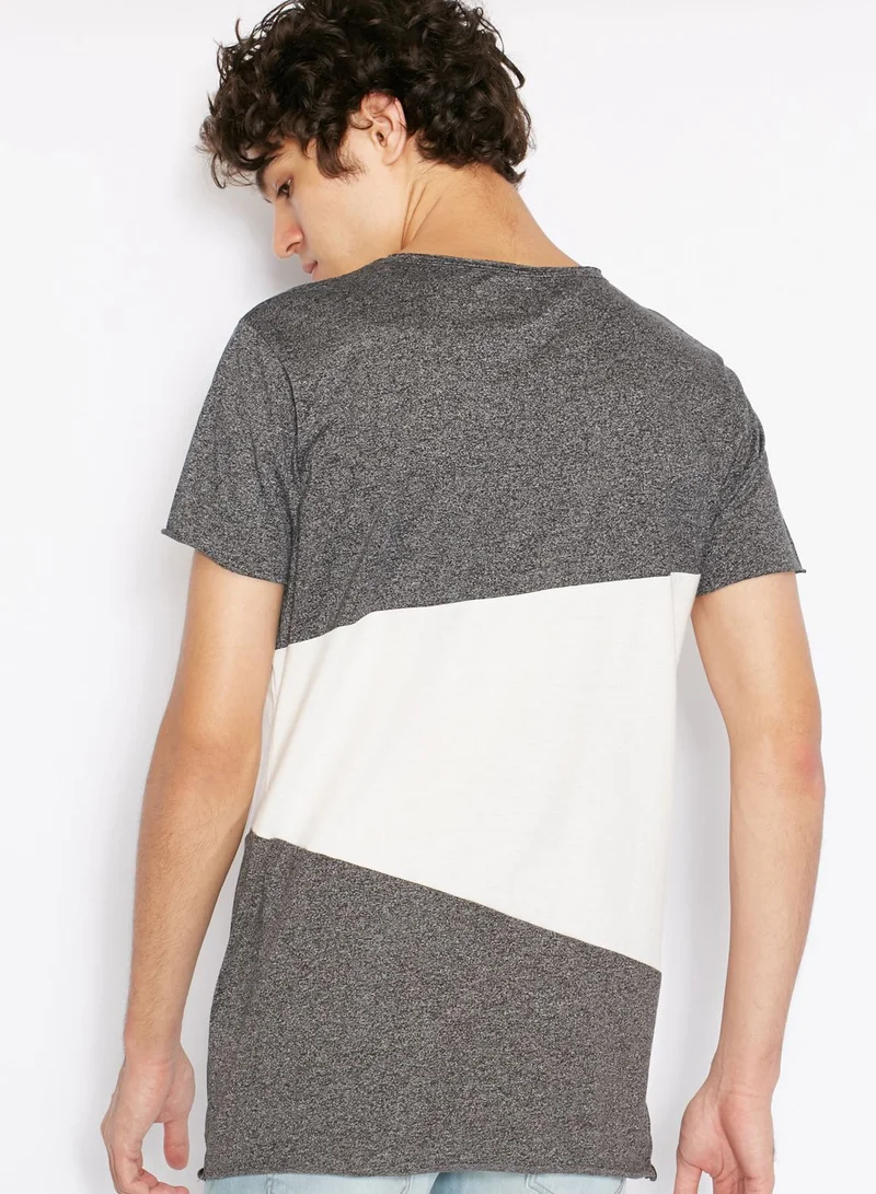 Shine Cut & Sew Asymmetric T-Shirt