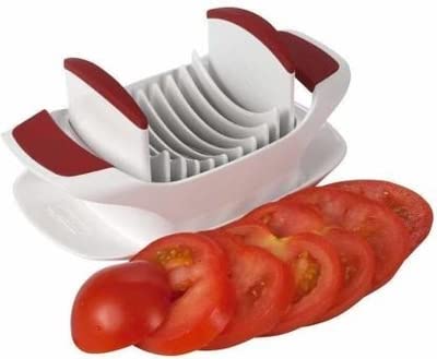 siddhmurti ABS Plastic Safety Holder Stainless Steel Sharp Blade Tomato Vegetable Slicer Egg Cutter Salad Maker - Image 4
