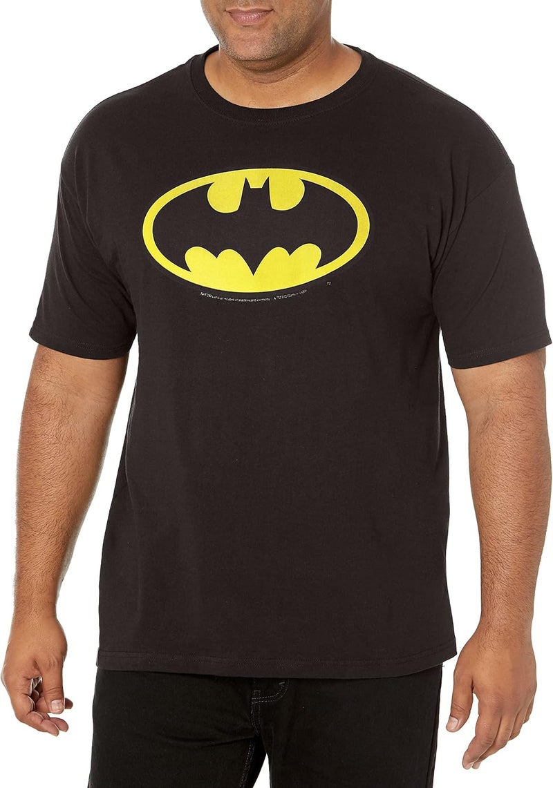 DC Comics Men's Batman Basic Logo Black T-Shirt - Image 1