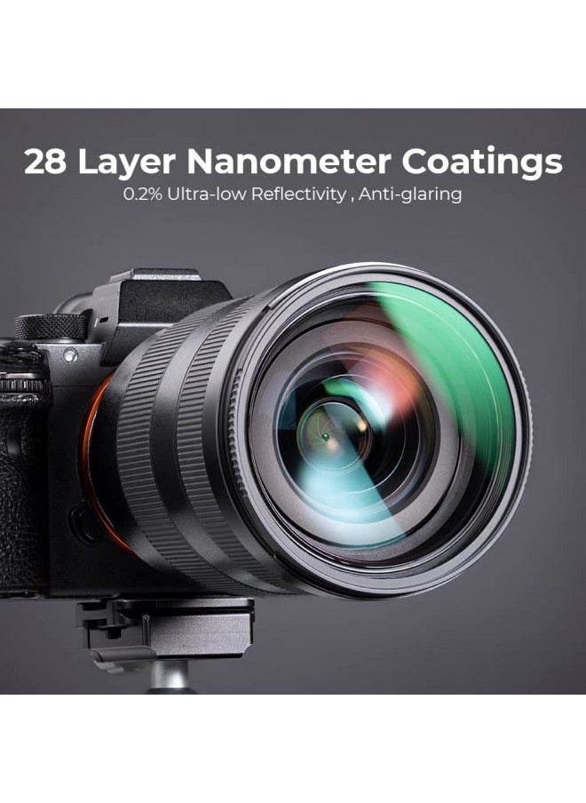 K&F Concept K&F Concept 49mm MC UV Protection Filter with 28 Multi-Layer Coatings HD/Hydrophobic/Scratch Resistant Ultra-Slim UV Filter for 49mm Camera Lens (Nano-X Series)  - Image 3