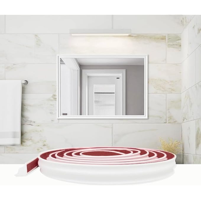 WALL MOLDING QUARTER ROUND DECOR - 3/4 INCH X 10 FT  WHITE - FLEXIBLE PEEL-AND-STICK WALL QUARTER ROUND DECOR - PVC CHAIR RAIL MOULDING - EASY DIY HOME DCOR - Image 2