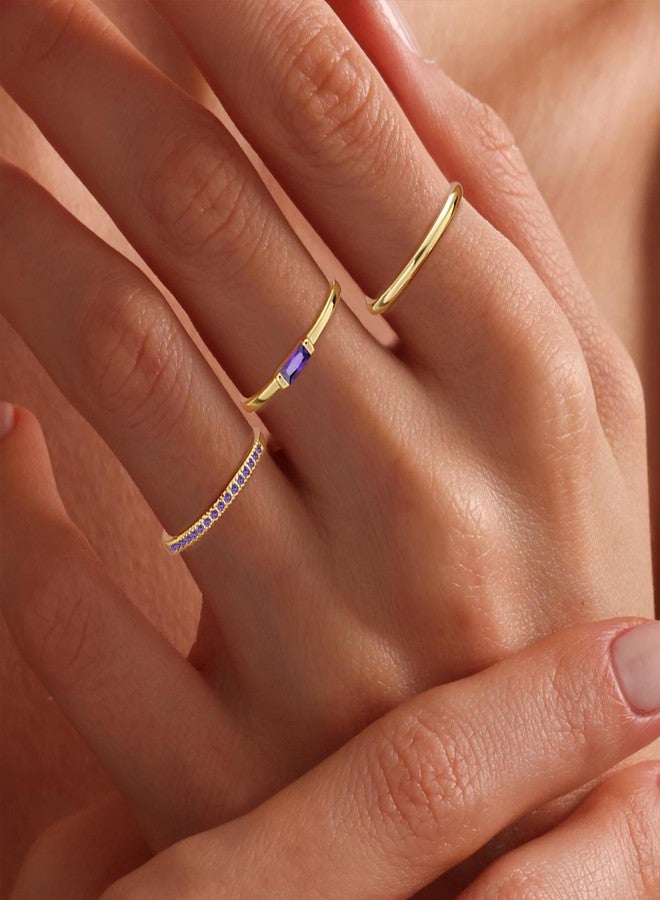 Btysun October Birthday Gifts for Women, Birthstone Rings for Women Non Tarnish Gold Rings with Birthstone Christmas Stocking Stuffers Daughter Girlfriend Birthday Gifts Adjustable Stacking Tourmaline Ring - Image 5