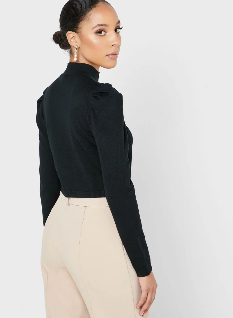 Missguided Puff Sleeve Top