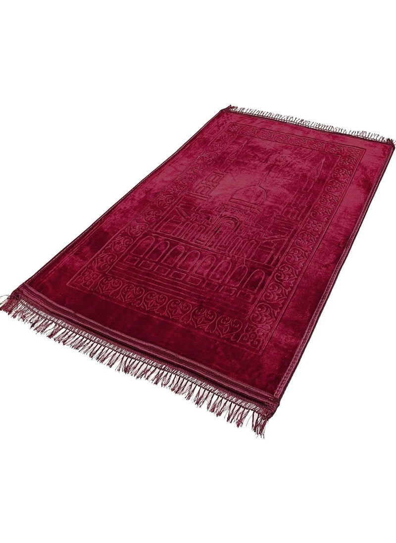 T G H Premium Anti-Slip Prayer Mat for Comfortable Praying, Adhesive Protective Backing, Corrosion-Resistant, Durable Design (80x120 cm) 