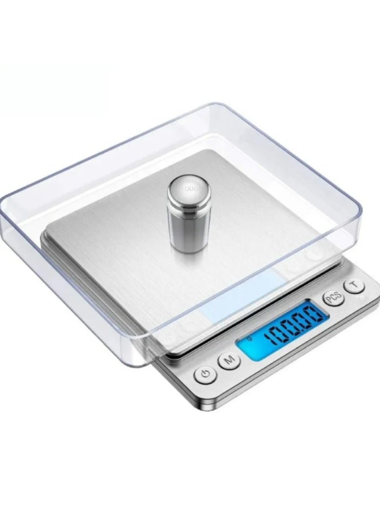 AROAQ - 3000g/0.1g Digital Kitchen Jewelry Scale Small Food Gram Ounce Digital Weight Scale with LCD/Tare - Image 1