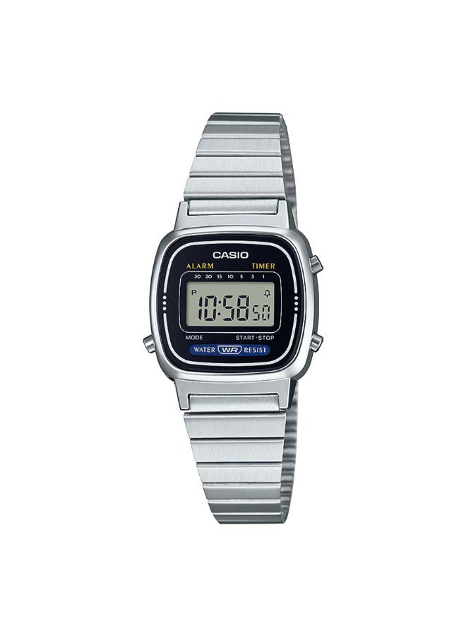 CASIO Stainless Steel Digital Wrist Watch LA670WA-1DF - Image 1