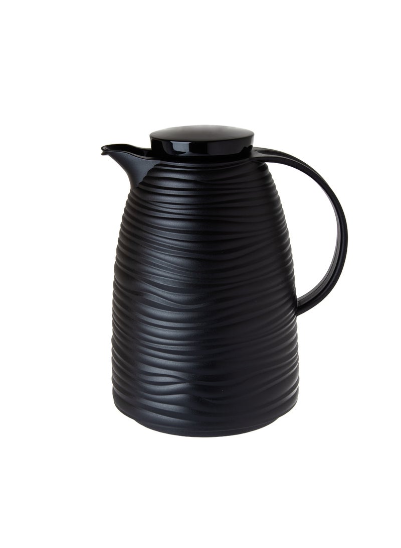 باصرة ترمس مفرد للشاي والقهوة سعة 1 لتر أسود - Image 2